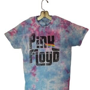 Pink Floyd Tie Dye Tee S Rock Band Y2K Retro EUC